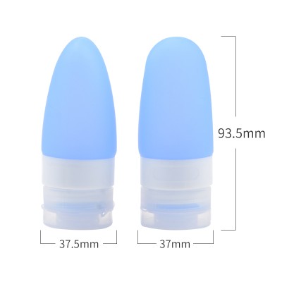 Yuanfeng New arrival 2020 fashion friendly silicone split water bottle travel cosmetic bottles silicone containers set