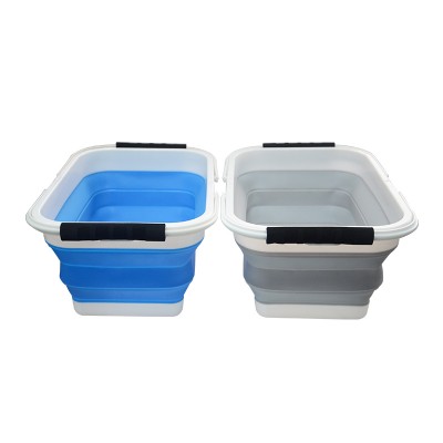 Shenzhen manufacturer newest PP+TPE foldable bucket for Washing clothes