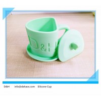 Shenzhen factory OEM wholesale 100% food grade silicone drinking cup, silicone kids cup