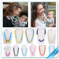 Baby products safety material bpa free silicone pendant teething wholesale