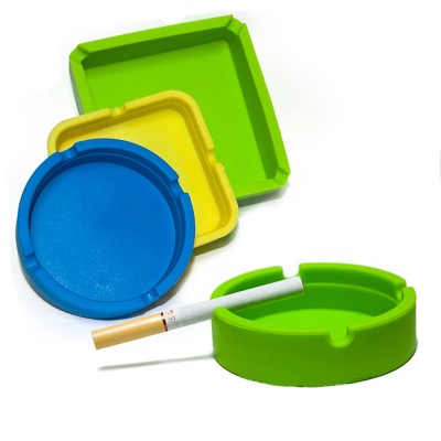 silicone smokeless ashtray new style indoor ash tray with customized logo