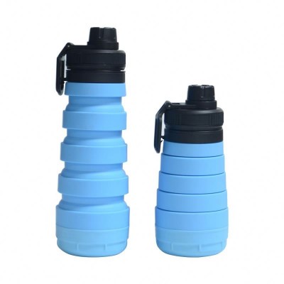 Outdoor Sport BPA Free Eco Friendly Squeeze Reusable Foldable Collapsible Water Bottle