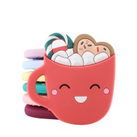 New Design Smile Cup Funny Silicone Food Grade Sensory Teething Toys Baby Teether